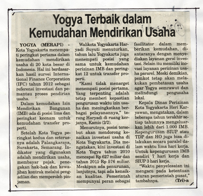 Kliping jogja terbaru